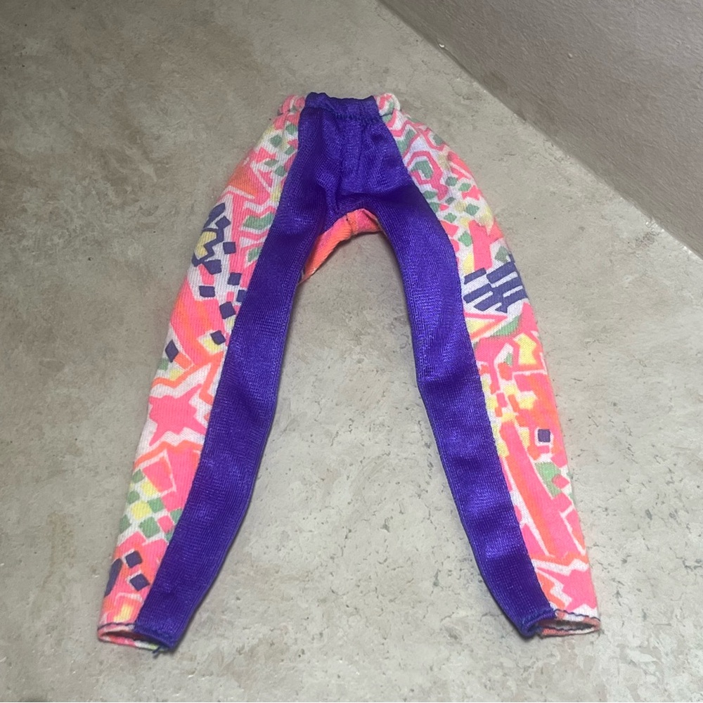 Vintage 80’s Barbie Doll Print Purple Ski Pants